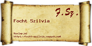 Focht Szilvia névjegykártya
